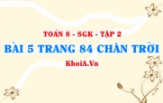 Bài 5 trang 84 Toán 8 Chân trời sáng tạo Tập 2